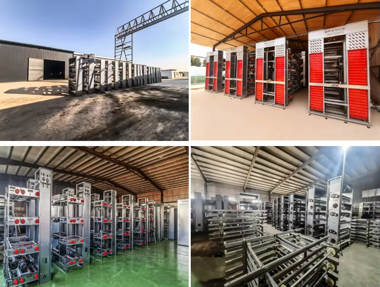 A-Type Layer Chicken Cage with Hot-Dip Galvanized Steel Automatic Feeding System and 15-20 Year Lifespan