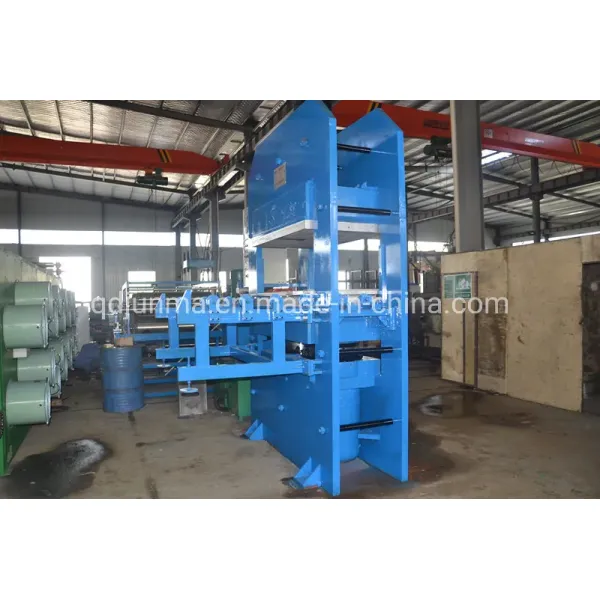 Automatic PLC Control Frame Structure Hydraulic Push-Pull Mold Rubber Vulcanizing Machine for Wheelbarrow Tire Making