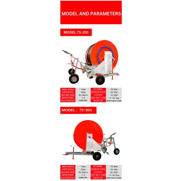 Enabled Versatile Agriculture Hose Reel Irrigation System Advanced Automatic Watering