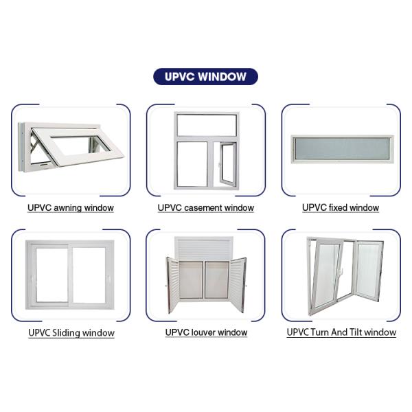 Heat Insulation Function Double Hung Reflective Fixed Window with Tempering Glass