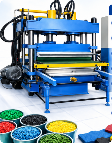 Fully Automatic Customizable PLC Control Rubber Tile Vulcanizing Press for High-Quality Rubber Products