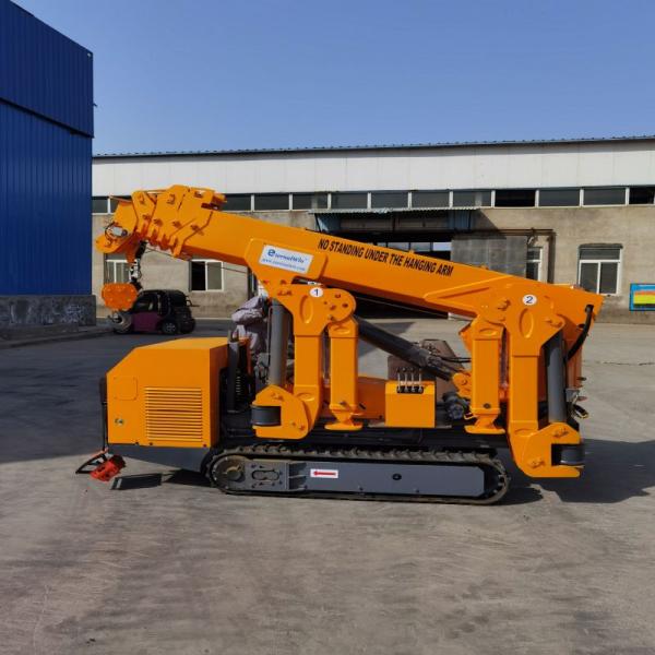 Telescopic Boom Hydraulic Spider Crawler Crane Remote Control