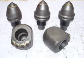 Round Shank Stump Cutting Teeth , Road Milling Teeth Conical Teeth Body Design