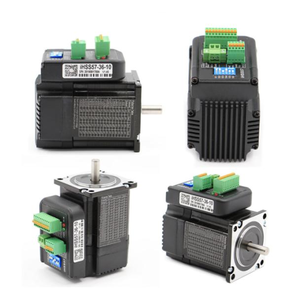Black body 1.8deg 5A 3N.m Nema24 closed loop Stepper Motor with Integrated driver 0