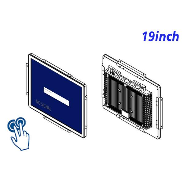 19-Inch Touch Screen for Transportation Hubs and Access Control Panels