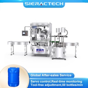 Fertilizer Bucket Automatic Capping Machine Customizable Servo Capping Machine