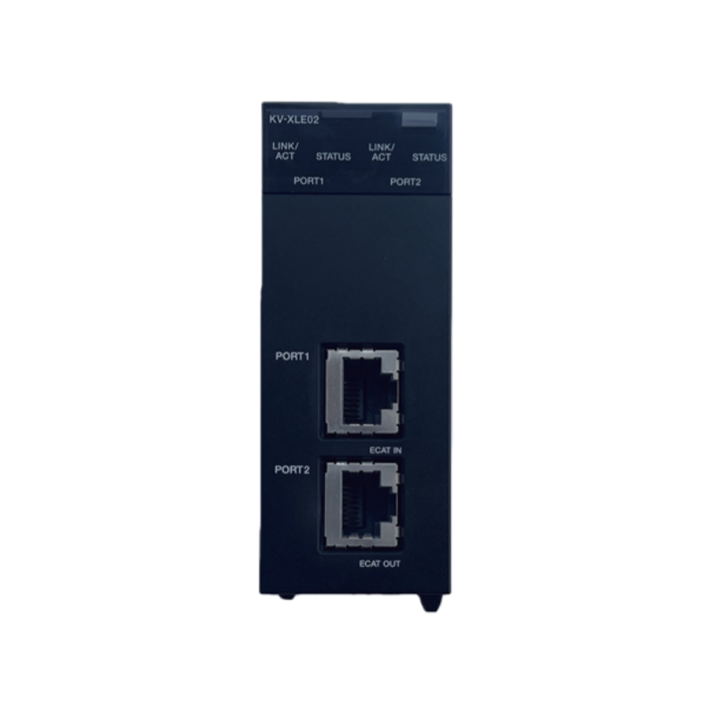 KEYENCE KV-XLE02 Ethernet Unit 2 Port rogrammable Controller Used for Data Collection