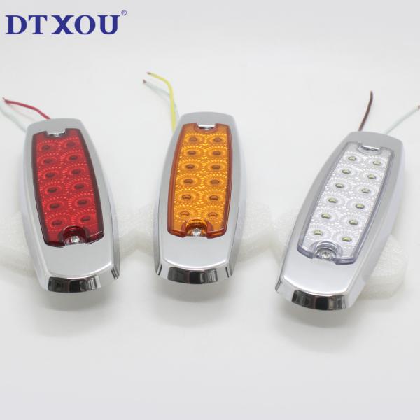 Universal 12-24v Super Bright Flash 12led Warning Strobe Lights Waterproof Dustproof Truck Vehicle Strobe Side Led Marker Light