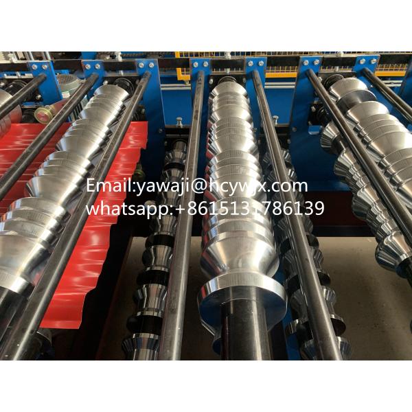 Galvanized Metal Roofing Panel Double Deck Roll Forming Machine for PPGI / GI Material