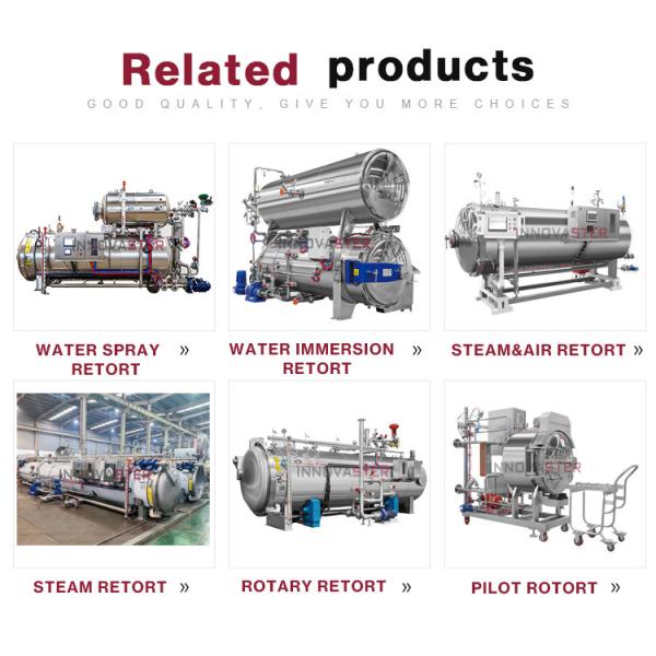 High Temperature Sterilization Rotary Retort for Thick Liquid Food Processing Machine