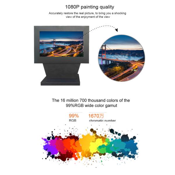 Standing 2500nits IP65 Android digital signage outdoor displays