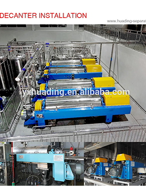 Horizontal Decanter Centrifuge for Solid Liquid Liquid Separation Automatic Screw Sedimentation Discharging