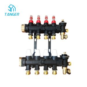 Quality 8 Port 10 Port 12 Port 4 Zone Underfloor Heating Manifold Actuator Hydronic for sale