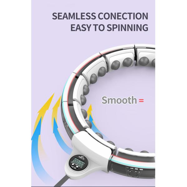 Smart Counting Detachable Exercise Hula Hoop For With LCD Display