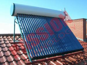 China Roof Flat Solar Water Heater , Copper Pipe Solar Water Heater For Washing on sale
