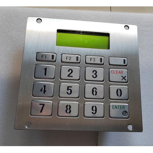 LED display industrial keyboard with 16 numeric kyes and functional keys