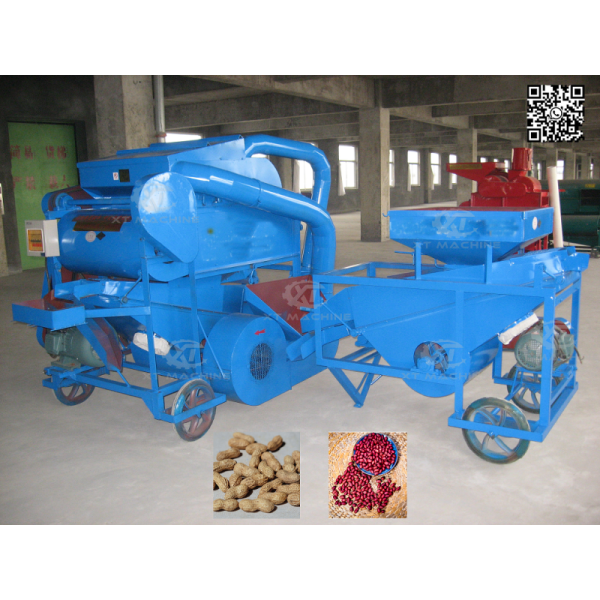Peanut shelling machine working process diagram