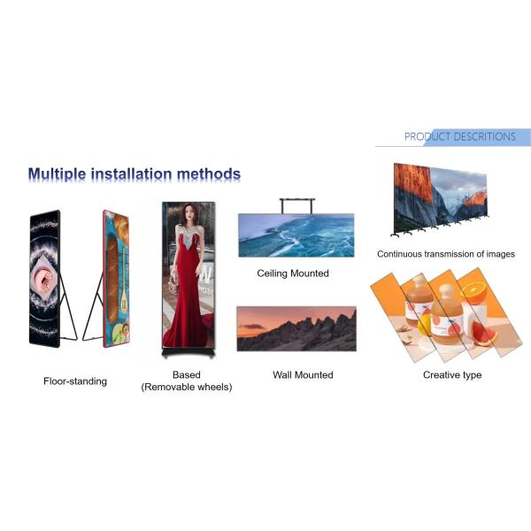 All In One Frame-free Digital Poster Full Flip-chip Common Cathode Mini LED COB Poster Screen