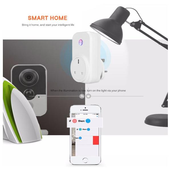 AC100-250V 10A Wifi Smart Socket EU Standard -20℃-70℃ Working Temperature