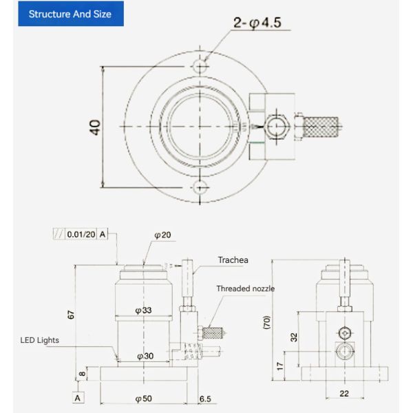 Metrol Tool Setter Ultra Precision Position Z Axis Height Sensor for CNC Machining Workshop TM26D-2-3-02 Japan Origin 1 Year
