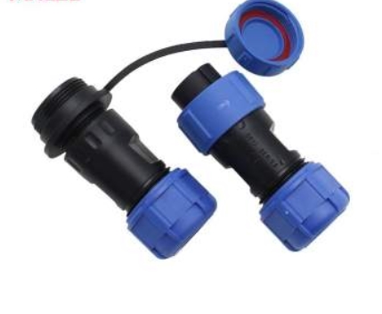 Electrical Nylon Assembly Terminal Block Connector , 15 AMP Circular 2 Pin Cable Plug Connector