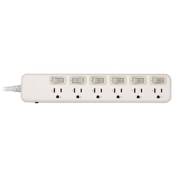 6 outlet Power Socket 1.5FT Cord, Surge Protector