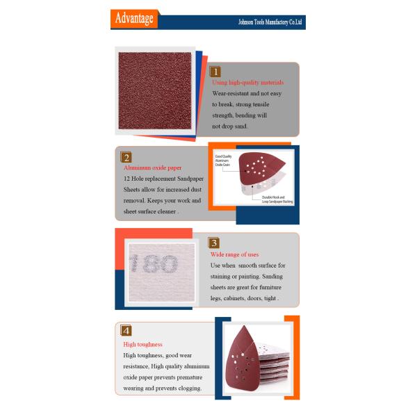 Triangle Self Stick Psa Sandpaper Sheets For Car Paint