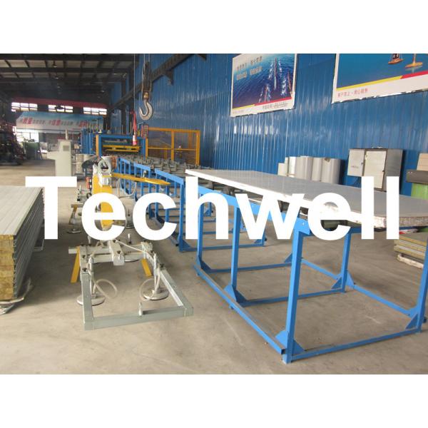 Rock Wool Insulated Sandwich Panel Cold Roll Forming Machine 0 - 4.05 m / Min Speed