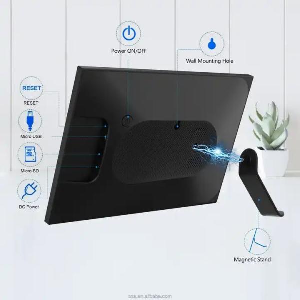 Multifunctional Smart Digital Photo Frame Lightweight Remote Control 10.1"