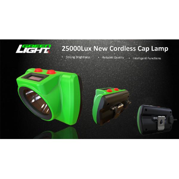 Impact Resistant Cordless Mining Lights 25000Lux With OLED Screen Head Lamp