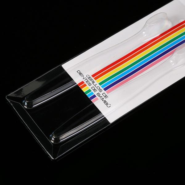 PET Folding Blister Packaging Bubble Shell Folding Blister Box Stationery Supplies Three Folding Blister Insert Card Blister