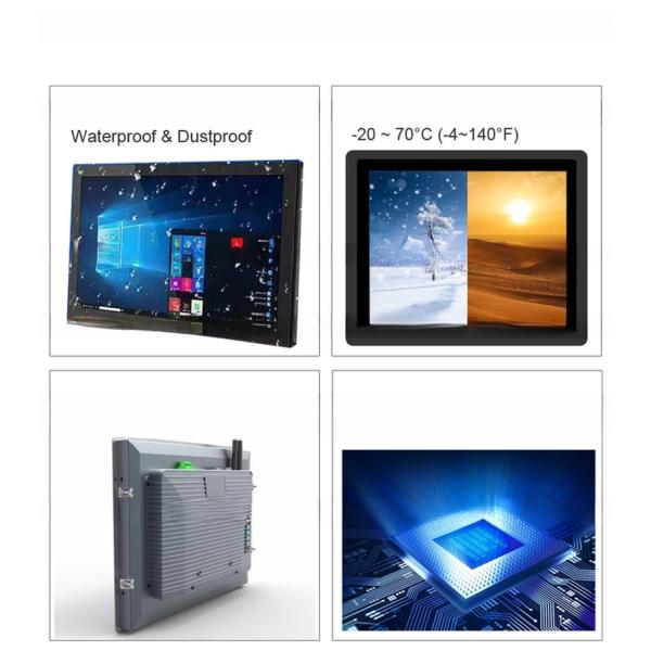 15.6 Inch Vesa Mount Flat Touch Embedded Touch Screen PC Computer With CPU J6412 J4125