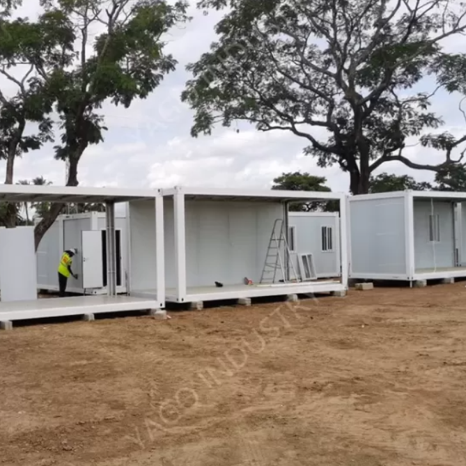 On Site Modular Accommodation Units Collapsible Container Homes