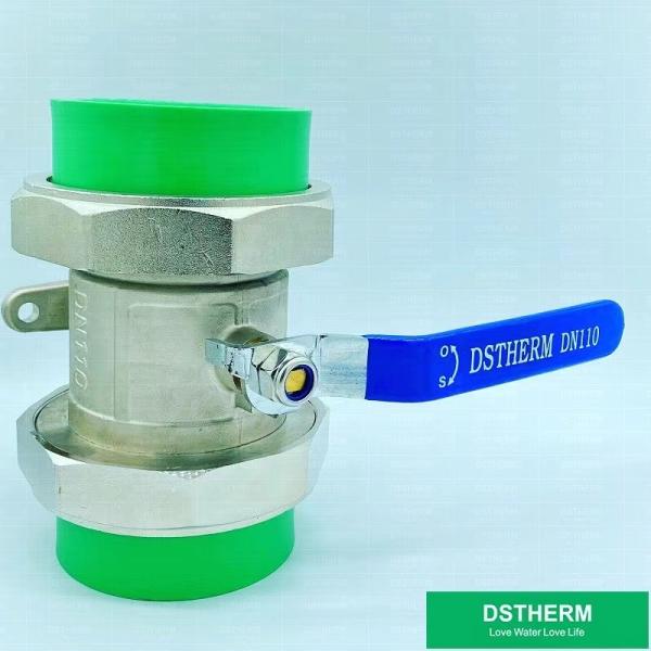 110mm Brass Double Union Ball Valve Heavier Type Full Bore