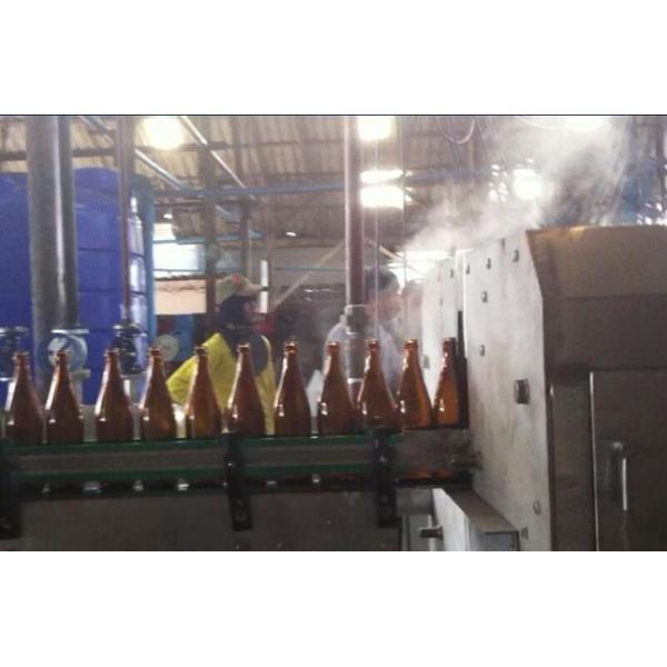 Wine / Beer Automatic Glass Bottle Washer Mechanical Driven 5000-9000BHP Capacity