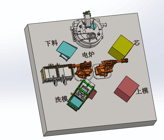 Metal Alloy Casting Machine , Low Pressure Gravity Die Casting Machine