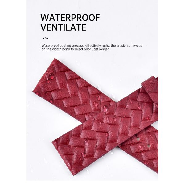 Unique Woven Red Checkered Strap