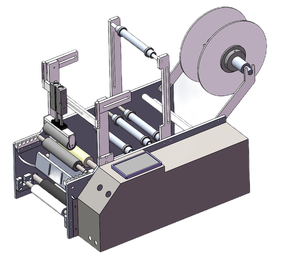 Round Bottle Labeling Machine Desktop Semi-automatic Glass Plastic Bottle Label Printing Machine With CE Certification