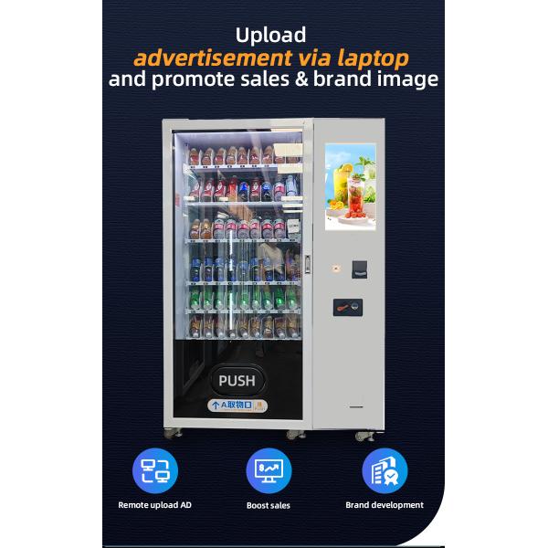 Snack And Drink Smart Vending Machine With E - Wallet Touch Screen
