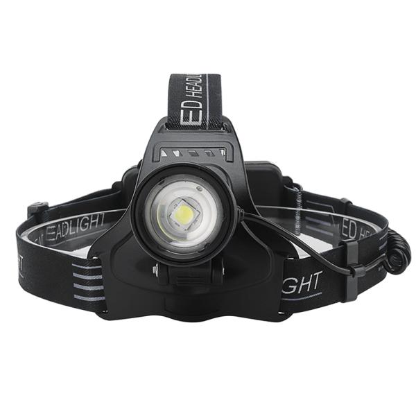 Adjustable 18650 Lithium 100m USB Rechargeable Headlamp