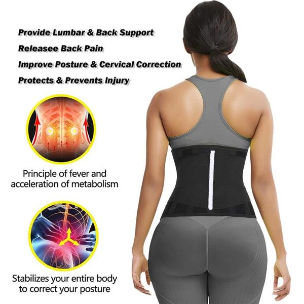 Detachable Latex Compression Waist Trainer with adjustable Velcro closure