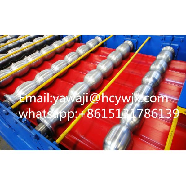 Durable Chain Drive Double Deck Roll Forming Machine With 1250mm Material Width