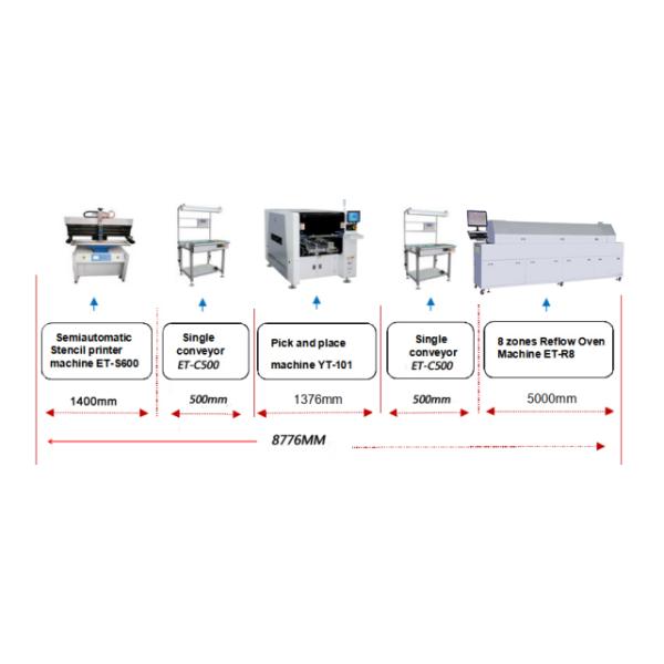 High Precision SMT Mounter Multifunctional For LED Lights / Power Driver / Electric Boards