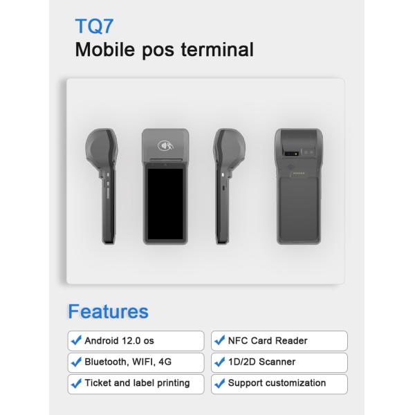 Mobile Smart POS Terminal NFC Scanner Android System 1440x720