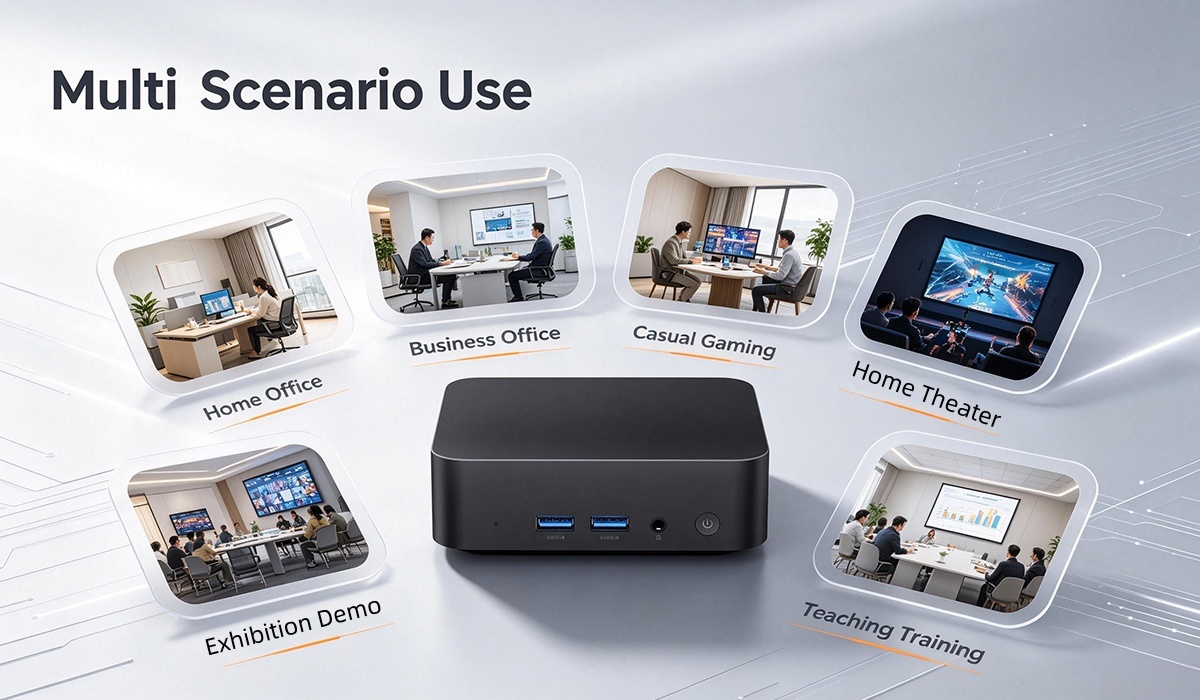 Intel N250 Processor Home Office Mini PC With Single LAN Port