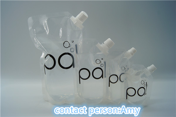 Biodegradable Double zipper 200ml Spout Pouch Packaging PET / NY / PE