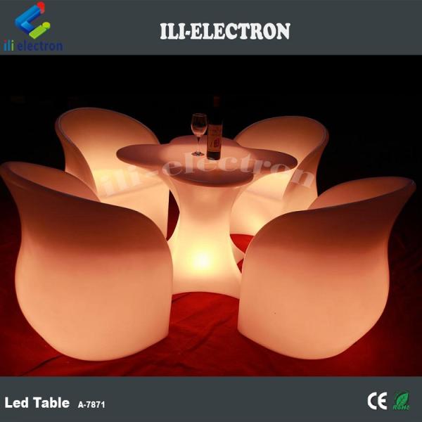 Cheap wedding plastic led bar chair