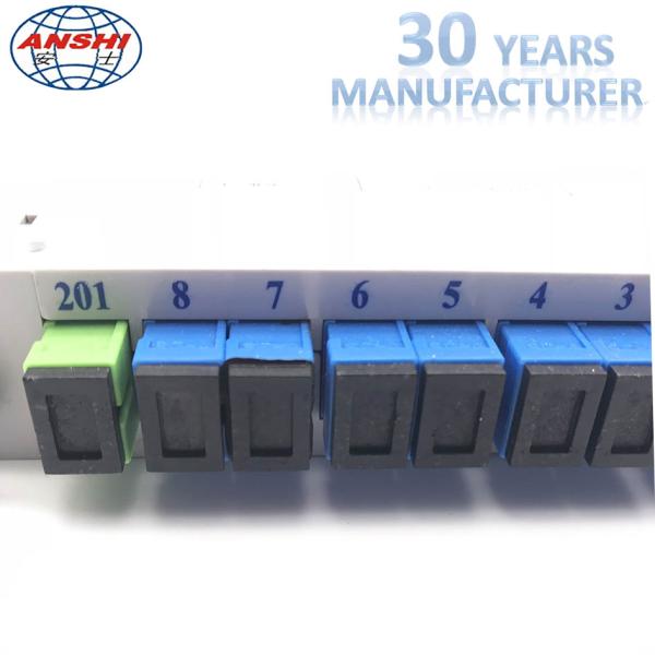 Casette Type Mini Fiber Distribution Box 1X8 Optic Plc Splitter ABS Material