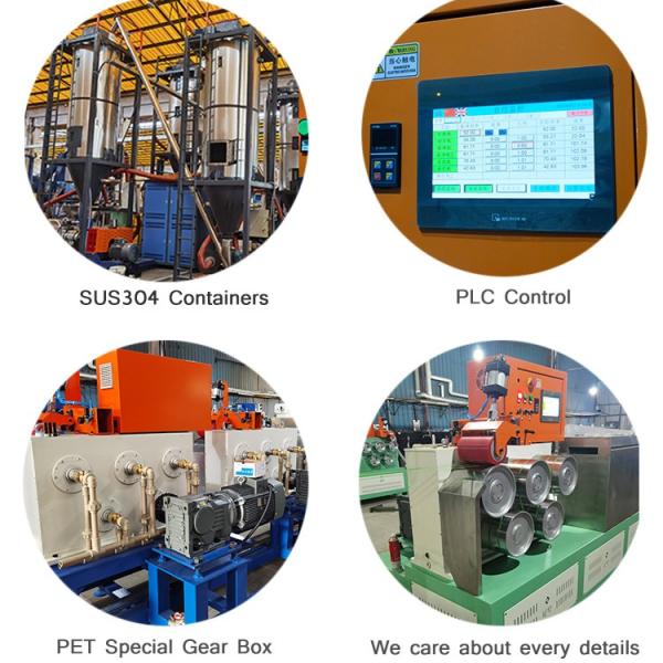 PLC Chinese/English Control System PET Strap Production Machine for Customized Production