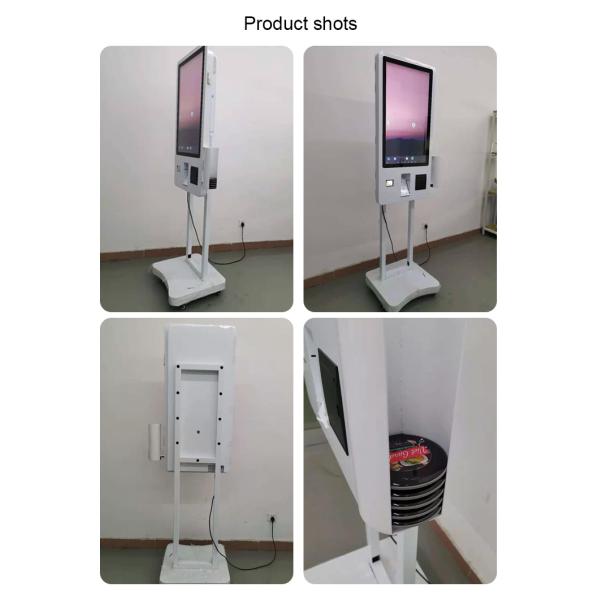 Catering Software Windows 10 Android 10.0 Restaurant Self Service Payment Kiosk With Meal Call Pager Holder